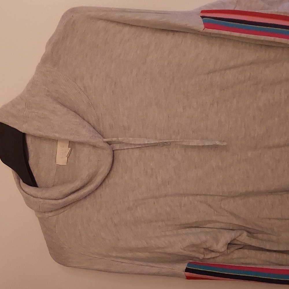 Gap side stripe funnel neck pullover